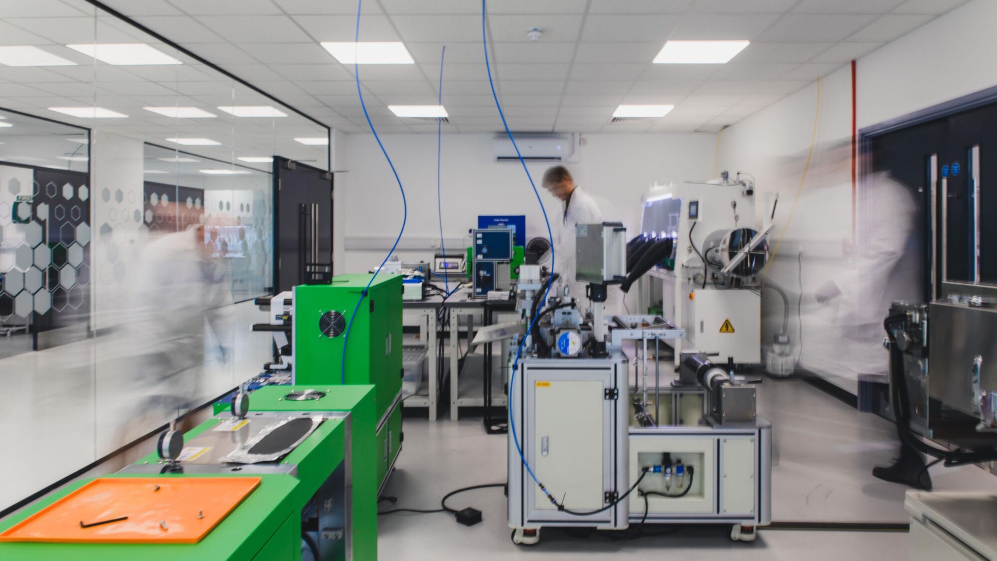Allotrope's roll-to-roll development laboratory with coating and cell assembly equipment